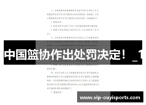 中国篮协作出处罚决定！_1